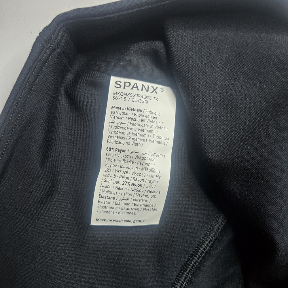 Spanx Womens New Casual Leggings 3X Petite Classic Black Pants  Shaper NWT - Picture 3 of 15